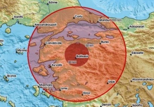 SON DAKİKA: Balıkesir'de 4 büyüklüğünde deprem